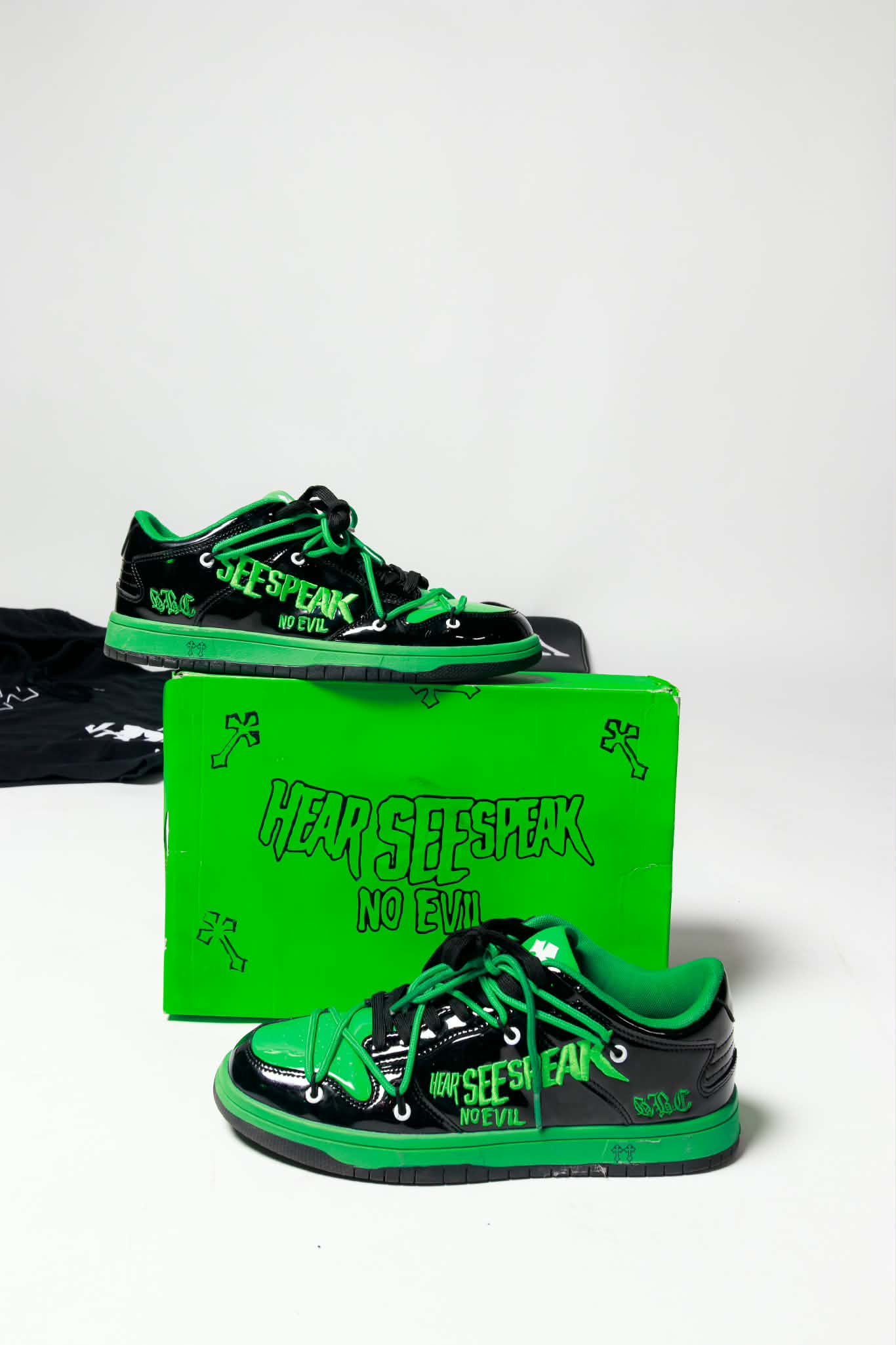 HEAR SEE SPEAK NO EVIL SNEAKERS